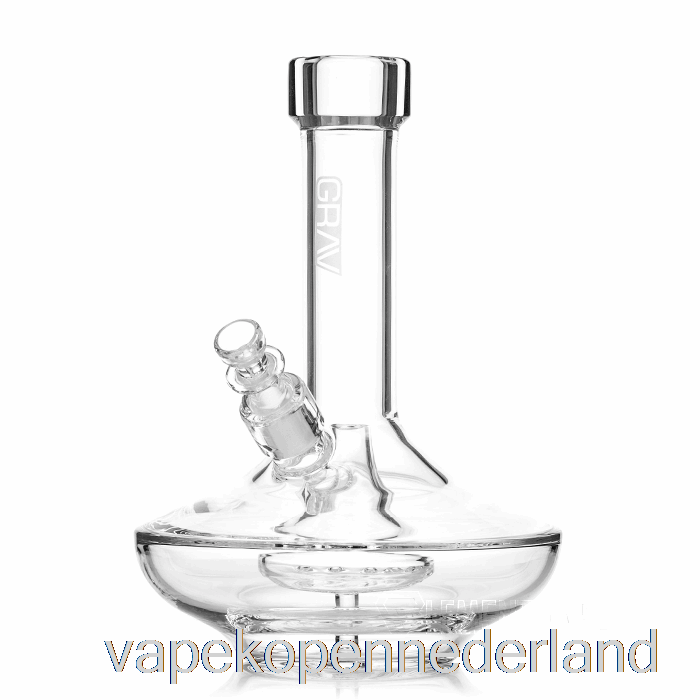 Vape Nederland Grav Kleine Waterpijp Met Brede Voet Helder/zwart